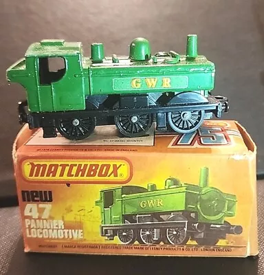 Matchbox Pannier Tank Loco Green GWR #47 England 1979 W/Box • $15