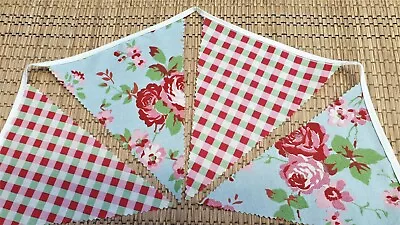 CATH KIDSTON Fabric Bunting 3m -15 Flags Home/Christmas/Tea/Garden PARTY • £4.99