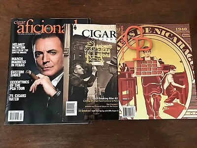 $14.99 • Buy Lot Of 3 Cigar Aficionado & Cigar Press Magazines 2008 2010