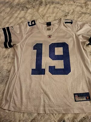 Reebok Miles Austin Number 19 White Youths Size L Jersey • $18.99