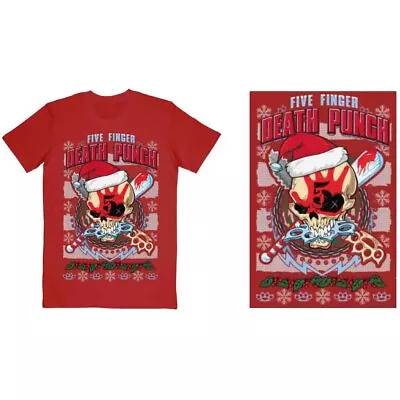 Five Finger Death Punch Zombie Kill Xmas Official Tee T-Shirt Mens Unisex • £17.13