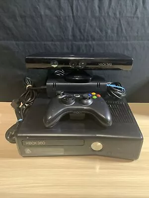 Microsoft Xbox 360 S 250GB Model 1439 With Controller Kinect Cords7 Games • $115