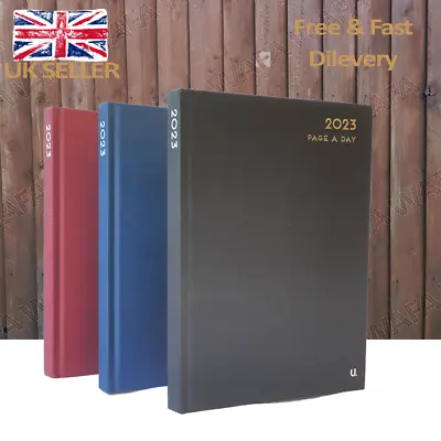 £1.99 • Buy 2023 A4/A5/A6 Diary Page A Day Week To View Appointment Diary Hard Backed Diary