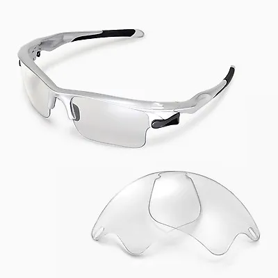 New Walleva Clear Replacement Lenses For Oakley Fast Jacket XL Sunglasses • $4.99