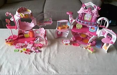 My Little Pony Ponyville Sweetie Belles Gumball House & Teapot Palace Playsets • $25
