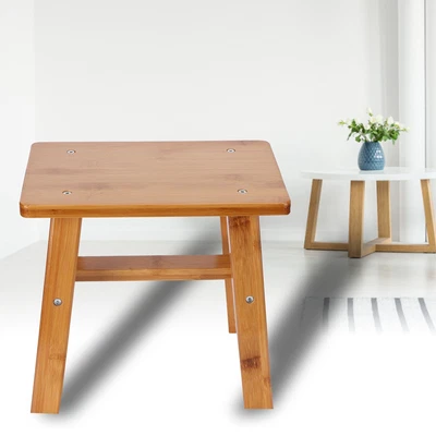 £22.62 • Buy (S Rectangle)Multipurpose Small Bamboo Stool Low Stool Children Bench GP