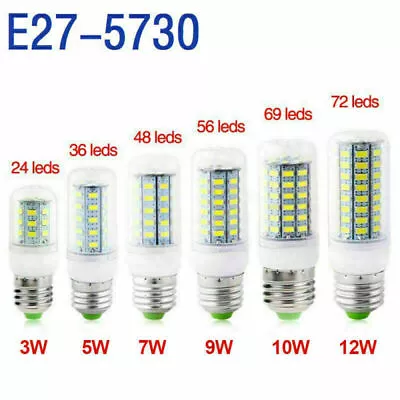 4 PACK LED Light Bulb E27 B22 E14 G9 GU10 SMD5730 High Bright LED Corn Bulb Lamp • $17.39