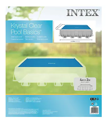 Intex 4m X 2m Solar Cover Retangular Ultra Frame Swimming Pool #28028 • £29.99