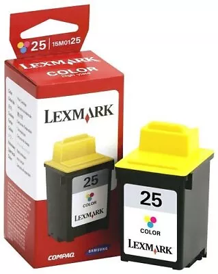 Original Lexmark Tintendruckkopfpatrone 25 Coloured Z 42 43 45 51 • £10.28