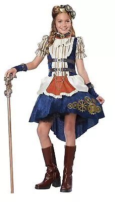 Steampunk Fashion Girl Victorian Fancy Dress Up Halloween Teen Tween Costume • $55.95