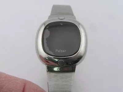 Vintage Pulsar Ladies LED Watch W/ Band For Repair • $25.49