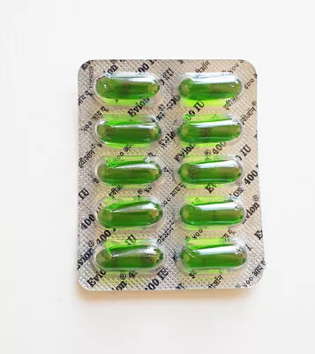 £3.49 • Buy Vitamin E - Evion Capsules For Glowing Face Strong Hair Nails Glow Acne Wrinkles
