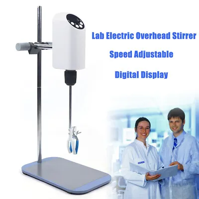 Digital Display Mixer Lab Electric Overhead Stirrer Homogenizer Agitator 80W 20L • $99