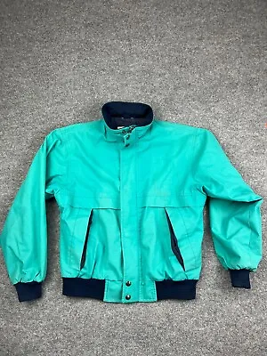 Vintage Pacific Trail Bomber Jacket Men's Small Green Weatherproof Lined Cotton • $15