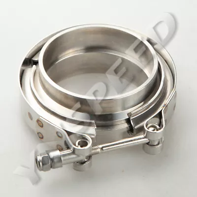$21.90 • Buy 2.75  V-Band Clamp Downpipe Stainless Steel Flange Kit