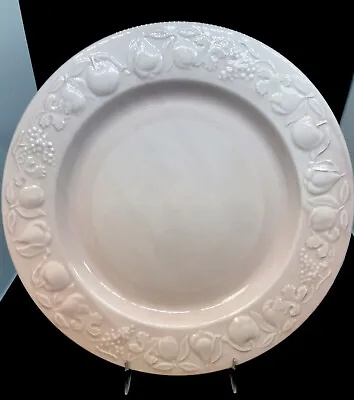 FRANCO GIORGI By QUADRIFOGLIO 10 3/8  Pink Dinner Plate Made In Italy • $10