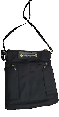 MARC By Marc Jacobs Womens Preppy Black Nylon Sia Crossbody Bag Adjustable Strap • $64.97