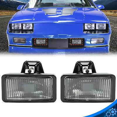 For 1985-1992 Camaro IROC-Z Z28 New Left Right Bumper Fog Lights Lamp Clear Lens • $92.15