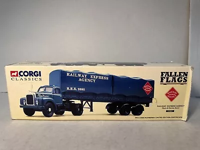 Corgi Railway Express Mack B Semi Tractor Trailer #52801 1:50 Diecast #3295/5000 • $50