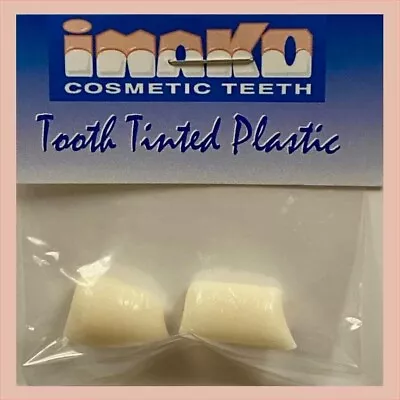 Imako Cosmetic Teeth Extras- Tooth Tinted Plastic- Natural Color. Temporary Toot • $14.05