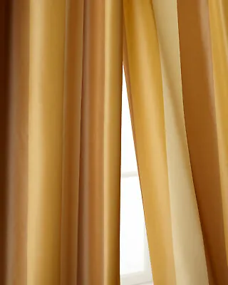 Juniper Faux Silk Taffeta Stripes Drapes (pair)  • £211.36