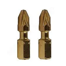 Makita B-28450 Impact Gold Driver Pozi No2 25mm - Pack Of 2 • £4.99