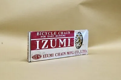 Vintage NOS White Izumi 1/8  Fixed Gear Single-Speed Bicycle Chain • $295