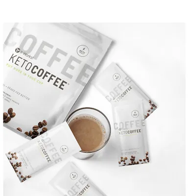 It Works! Keto Coffee 30 Packets NEW Sealed Bag Ships FREE Ketones MCT OIL • $88.75