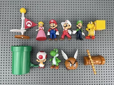 12Pcs Super Mario Bros Action Figures Toys Kids Gift • £11.39