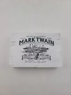 Mark Twain Riverboat 6  X 50 20 Cigars Empty Made In Nicaragua Wood Cigar Box • $21.99