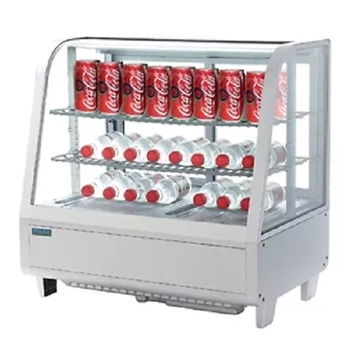 Polar White Chilled Countertop Refrigerated Merchandiser Display 100 Litre CC666 • £706.50