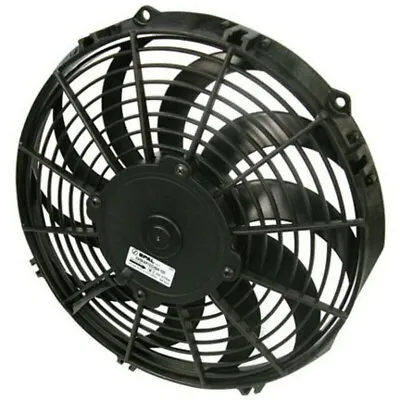 New SPAL 10 Inch Puller Fan Medium Profile Curved Blade 12V 30100499 Street Rod • $74.99