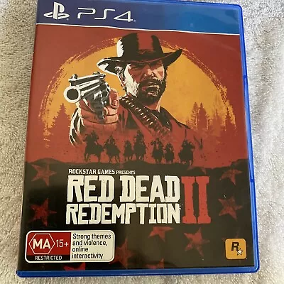 Red Dead Redemption II 2 - 2 Discs + Map Included - PS4 - VGC - Preowned • $25
