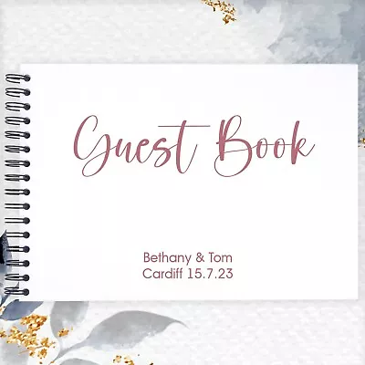 Personalised Event Guest Book A3/A4/A5 Scrapbook Photo Album Memory Wedding • £12.99