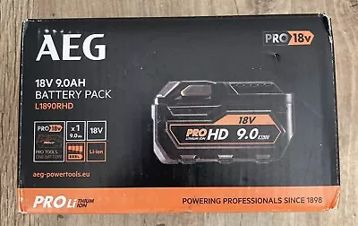 £189.99 • Buy Aeg 18v 9.0ah Lithium Ion Battery L1890RHD