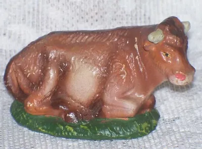 $12.99 • Buy Vintage Mid Century Italy Christmas Nativity Lying Bull Cow Figurine