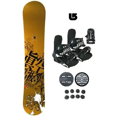 154 Makuw Seppan Hero Rocker Snowboard And Bindings L Package +Burton 3d Rnin482 • $299.95