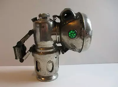 EARLY Vintage Powell & Hanmer CHIEFTAIN Bicycle / Motorcycle Carbide Lamp C1910 • $82.09