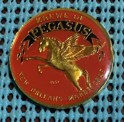 1979 Krewe Of PEGASUS Multi-color Cloisonne Bronze Mardi Gras Doubloon • $8.99