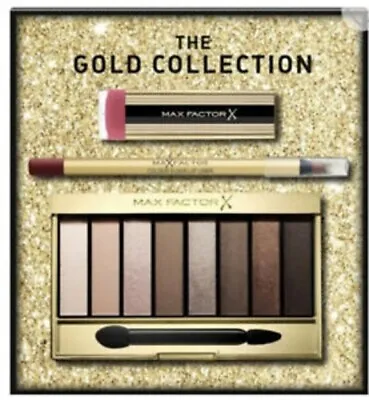 Max Factor ~ 3 Piece Full Sized The Gold Collection Gift Set BRAND NEW/SEALED • £14.99