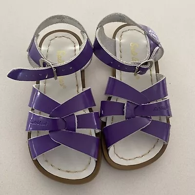 Saltwater Sandals Kids Purple Size 10 • $75