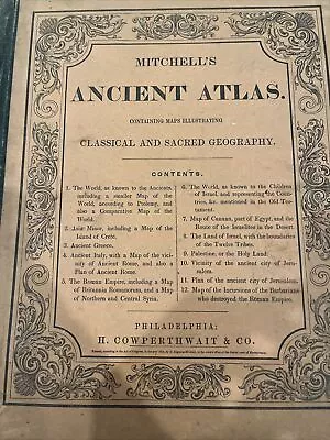 Mitchell’s Ancient Atlas 1856 • $115