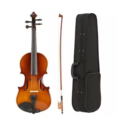 New 1/8 Size Suitable For 4-5 Years Old Kids Acoustic Violin+Case+Bow+Rosin • $38.59