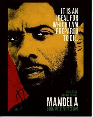 IDRIS ELBA Signed Autographed 8x10 NELSON MANDELA Photo • $119.99