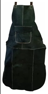 Premium Green Leather Welders / Welding / Carpenters / Gardeners Safety Apron • £14.44