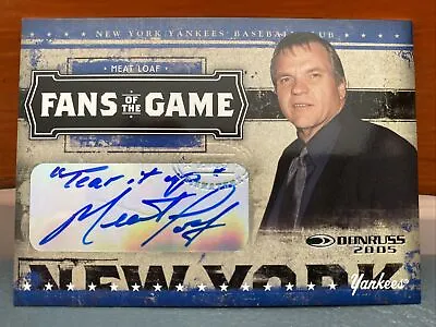 $285 • Buy 2005 Donruss Fans Of The Game Meat Loaf Inscribed Auto