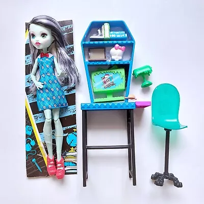 Monster High Frankie Stein Computer Lab Playset Doll 2016 - NO BOX • $90