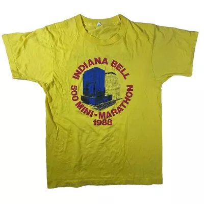 Vintage 1988 Indiana Bell Indy 500 Mini Marathon Single Stitch T-shirt • $23.99