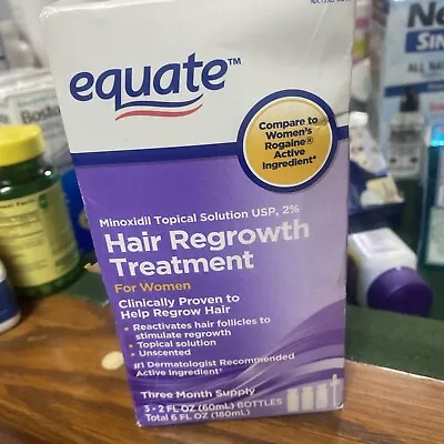 Equate Hair Regrowth Treatment For Women 3 Month Supply 3-2oz EXP. 7/2024 • $21.95