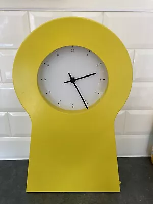 Retro Yellow IKEA Keyhole Shelf Wall Clock  • £39.99